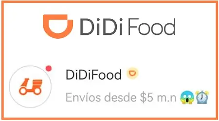 Envíos desde $5 durante las Horas Naranjas DiDi Food