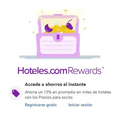 Ahorra hasta 15% en tus reservas con los Precios para Socios en Hoteles.com