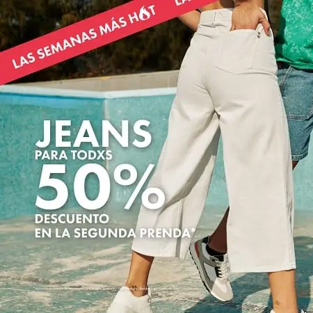 Pre Hot Sale C&A: Obtén el 50% Off en tu 2da prenda en todos los Jeans