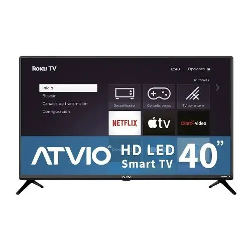 Pantalla Atvio 40 Pulgadas HD Smart Roku TV a $3,990 en Walmart Express