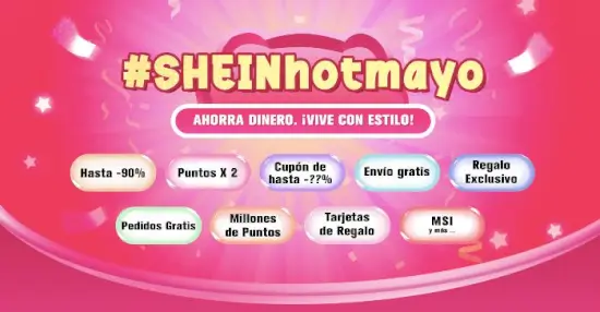 Ofertas SHEIN pre Hot Sale válidas hasta el 28 de mayo