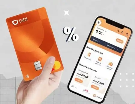 Recibe 1% de cashback en todos tus viajes con DiDi Card