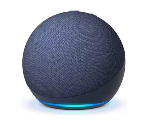 Asistente Virtual Amazon Echo Dot 5ta Gen con reloj azul a $744 en Mercado Libre