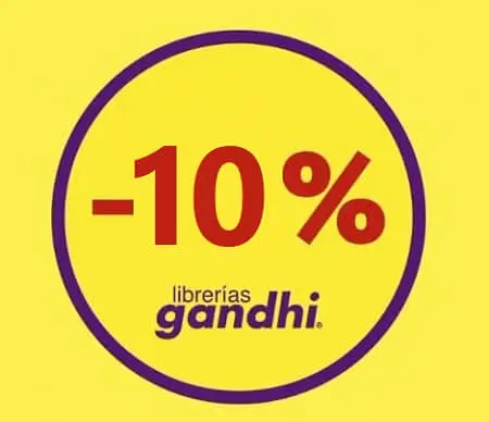 Regístrate en Gandhi y recibirás 10% de descuento para tu primera compra