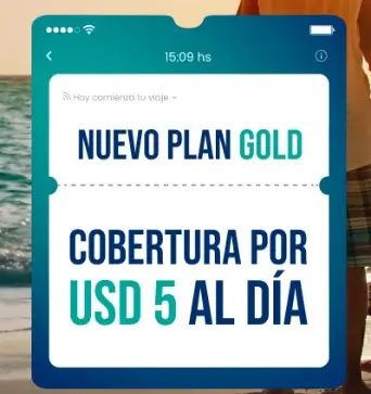 Cobertura desde $91 por día con el Nuevo Plan Gold Universal Assistance