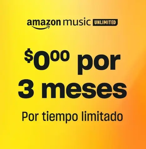 Amazon Music Unlimited GRATIS por 90 días