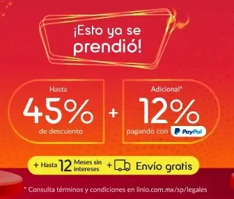 Hasta 45% Off + 12% de descuento extra al pagar con PayPal en el Pre Hot Sale Linio