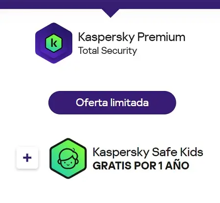 GRATIS Kaspersky Safe Kids con Kaspersky Premium Total Security