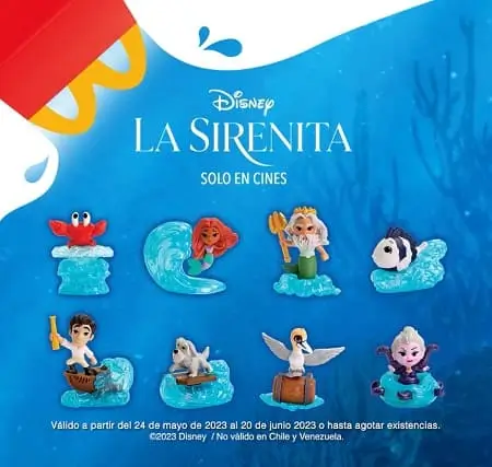 Llévate GRATIS 1 juguete de La Sirenita con la nueva Cajita Feliz McDonald’s (tiempo limitado)