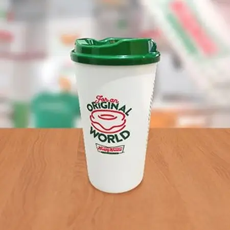 Vaso reutilizable Krispy Kreme a solo $55 con bebida GRATIS