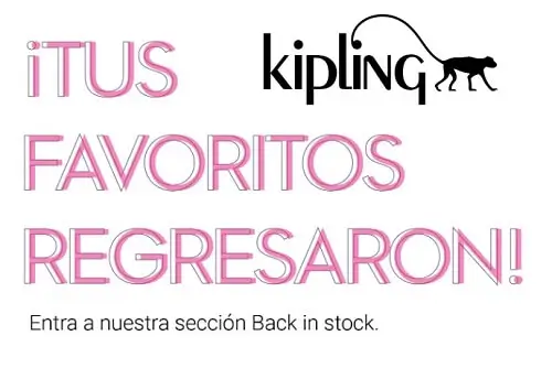 Mochilas y Loncheras con hasta 40% Off en la sección Back in Stock de Kipling