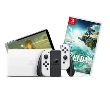 Nintendo Switch OLED 64GB Standard Blanco + Videojuego a $5,699 en Linio
