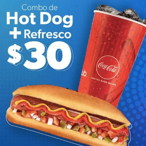 Sam's Club Combo hot dog + refresco por solo $30