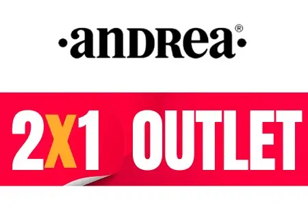 Llévate 2x1 en artículos de Outlet seleccionados con esta oferta Andrea