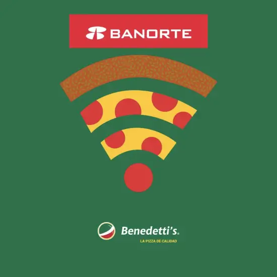 Mega Pizza Benedetti's de 1 ingrediente por $299 pagando con Banorte