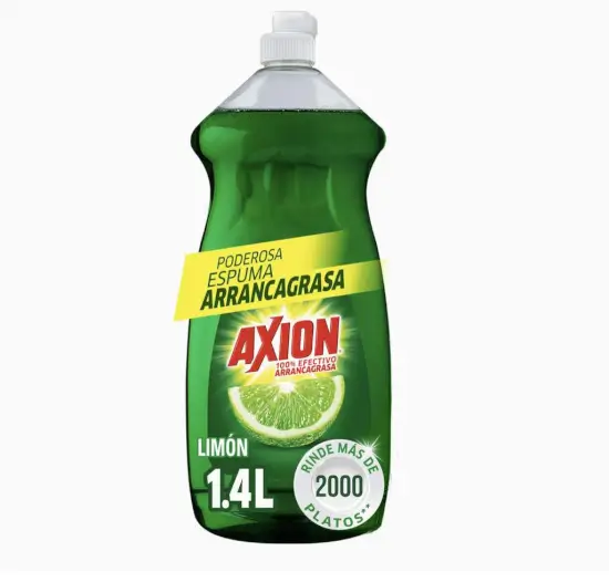 Amazon: Axion, Lavatrastes Líquido Limón, 1.4 L | con Planea y Ahorra, envío gratis con Prime