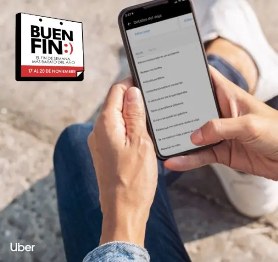 Códigos Uber y promociones Buen Fin 2023 en la app