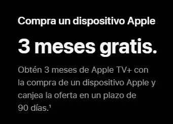 Oferta Apple: Obtén Apple TV+ gratis por 3 meses
