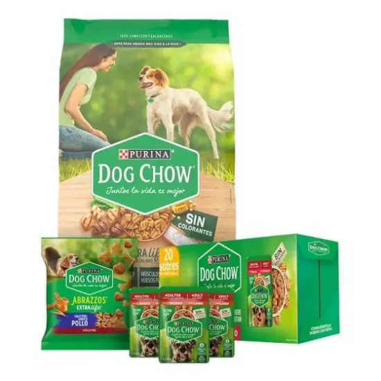 Alimento Bundle Dog Chow para perros adultos medianos y grandes con descuento Walmart