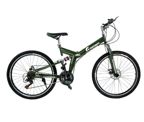 Bicicleta De Montaña Plegable R26 Freno De Disco 21 Vel Verde por $1,999 en Elektra