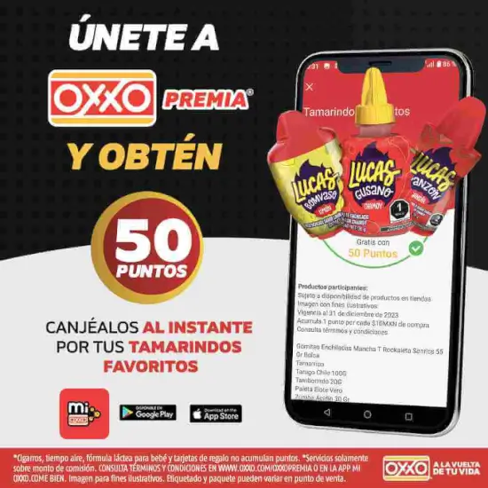 Promoción OXXO: 50 puntos de bienvenida al descargar la app