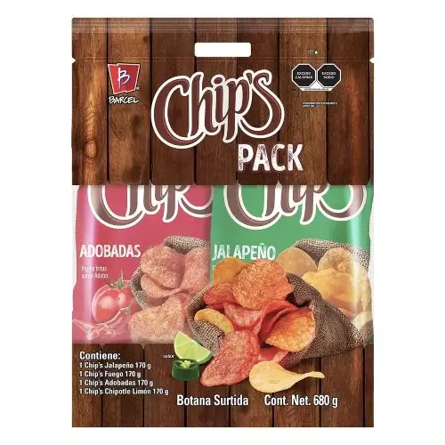 Papas Chip's Paquete de 4 piezas surtidas de 170 g a $219 en Costco