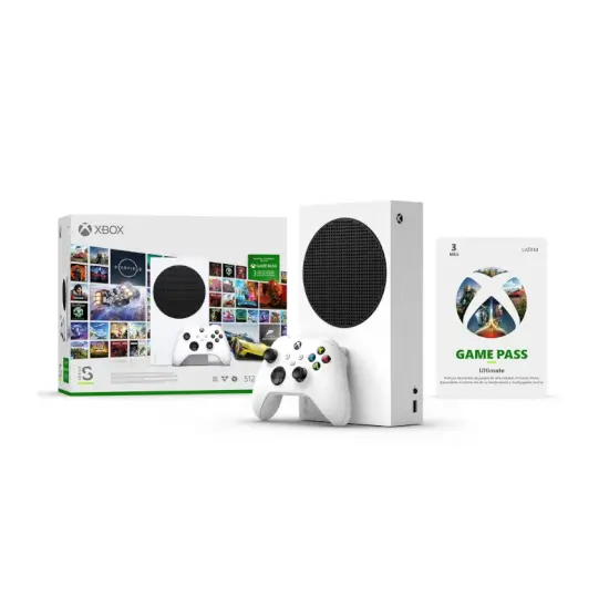 Consola Xbox Series S Starter Pack 512 GB con 3 Meses de Game Pass Ultimate a $6,499