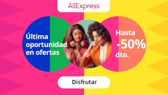 AliExpress: Hasta 70% de descuento + $34 MXN de dto. cada $260 MXN + cupones de hasta $690 MXN