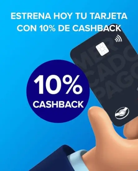 10% de Cashback con débito Mercado Pago en tu primera compra