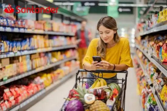 Supermercados que te dan 5% de cashback pagando con tarjetas Santander