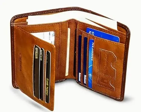 Billetera RFID para hombre de cuero genuino con 58% Off a $200 en Temu