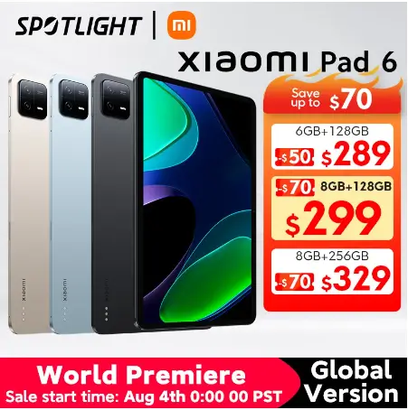 Estreno mundial: Xiaomi Pad 6 Tableta versión Global con 50% menos en AliExpress