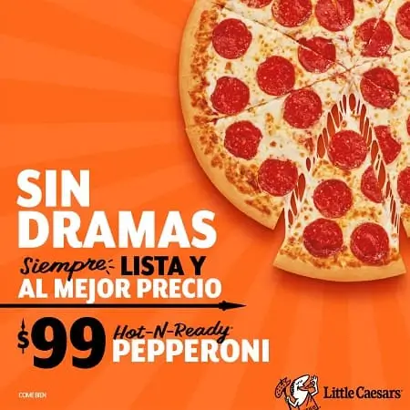 Pizza de Pepperoni Little Caesars a solo $99