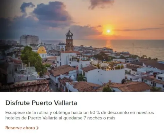 Marriot: Obtén hasta 50% Off en estancias a partir de 7 noches en Puerto Vallarta