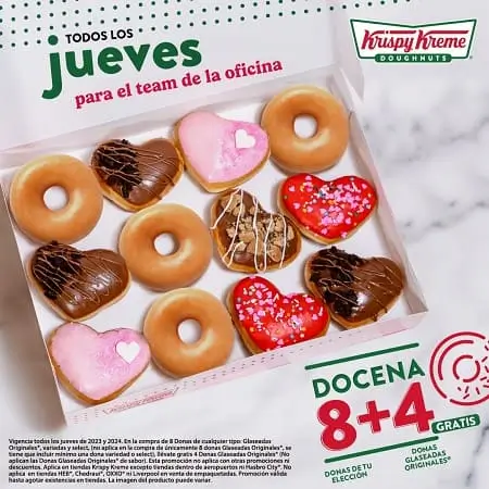 Jueves de docena 8+4 en Krispy Kreme