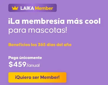 15% Off en toda la tienda + envíos gratis con Laika Members a solo $459 al año