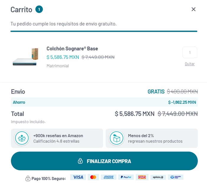 Paso 3: Revisa la compra